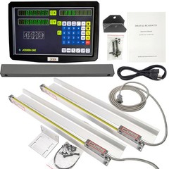 2 Axis Digital Readout Linear Scales DRO Display 5um for Bridgeport Mill Lathe