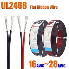 16~28AWG UL2468 2-Pin Tinned Copper Flexible Stranded Electronic Wire -Lenghts