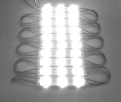 Block of 10 Super Bright 12 Volt AC/DC White LED Lights