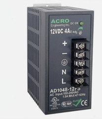 one NewFOR ACRO AD1048-12FS 12V 4A Rail Type Switching Power Supply amk