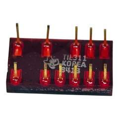 TEXAS INSTRUMENTS TIL311 SMART 7-SEGMENT NUMERIC LED DISPLAY 1-Char RED DIP NOS