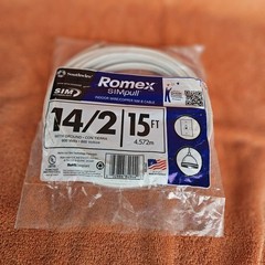 NEW Southwire Romex SimPull 15 ft. 14/2 Indoor Wire/Copper NM-B Cable