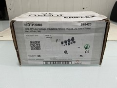 nVent Eriflex ISOTP20M6 Low Voltage Insulators 548420 Box of 50 (Qty 6 Boxes)