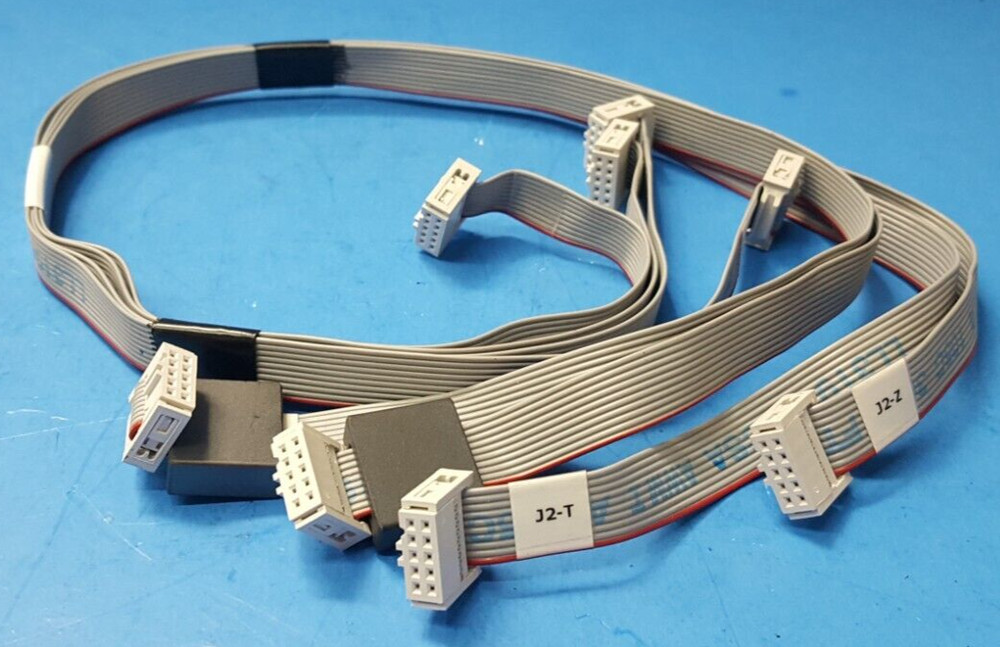 (4 PCS) 2FT FLAT RIBBON CABLE, 10 CONDUCTOR , 28 AWG , WITH CONNECTOR