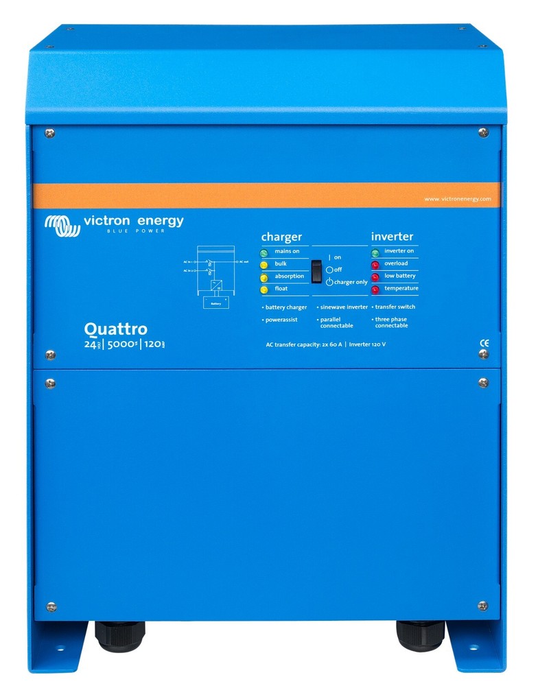 Victron QUA482501102 Quattro 48/5000/70-100/100 120V VE.B Inverter Charger