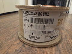 Southwire 300 ft. Tan 24/4 Solid CU CAT5e CMR-CMX Indoor/Outdoor Data Cable