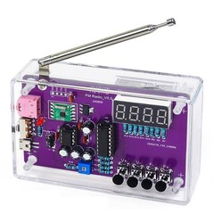 DIY FM Radio Kit Set Electronic RDA5807S Power Amplifier 87-108MHz With Shell