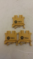 ALLEN BRADLEY 1492-U TERMINAL BLOCK 0611 750V-2.5MM 500 VAC 800 VAC LOT OF 3 NNB