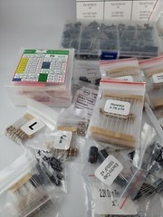 HUGE NEW 1200+ Capacitors, Resistors, etc. Electronic Components Lot