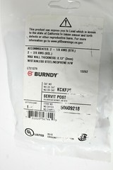 Burndy KCKF25 Split Bolt Connector Bulkhead Servit, #2 STR, 1/0 STR