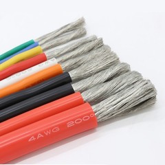 Silicone Cable Flexible Wire 2 AWG to 30 AWG Strand Dia Ø 0.08mm Various Colours