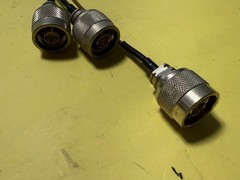 RF Copper Tube Semi Rigid SMA Male to N Male 18/25cm Test Cable Rohde & Schwarz
