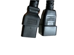 (2) Power Cord C20 / C19 – Black 9ft, 20A/250V 12 AWG – Powerfig E250704
