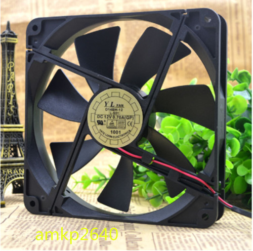 Yate Loon D14BH-12 Fan DC 12V 0.70A 2pin 140*140*25mm #am3