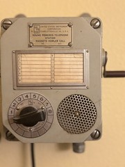 WWII United States Instrument Co Sound Powered Phone Station A542 Navy Military