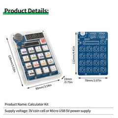LED Display DIY Calculator Making Electronic Kit MCU Soldering Practice Project