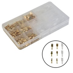 Lugs Connectors Electrical Terminals Crimp W/ Sleeves Set 315pcs Spade