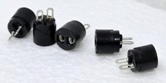 (Lot of 5) Vtg. NOS Unbranded Wiring Plug SH90 501 366 Bi-Pin Socket Lamp LED