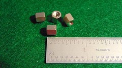 (8) Concord Nickel Plated Brass Threaded Stand-Off 1/4″Hex 1/4″L 6×32 NOS