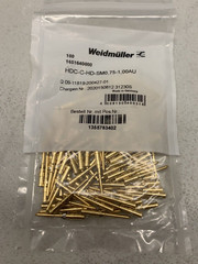 165164000 WEIDMULLER HD CONNECTORS CRIMP CONTACT,MALE (PACK OF 100 ) **NEW**