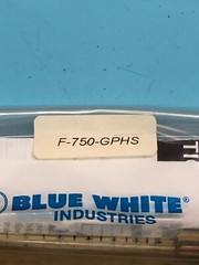 3 BLUE WHITE F-750GPH FLOW METER, .5-5.5 GPH, F-750-GPHS,HARRINGTON, 184643