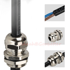 IP68 Cable Gland Waterproof Brass Nickel-plated Compression M6 – M120 PG7 – PG63