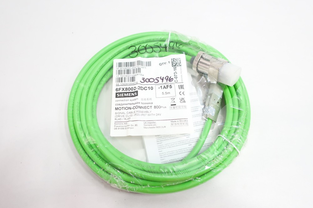 Siemens 6FX8002-2DC10-1AF5 Signal Cable Assembly