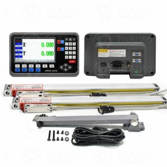 2 Axis LCD Digital Readout DRO 10″ 40″ Glass Linear Scale Encoder Sensor kit