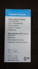 Lutron SC-3PS-BI General Purpose 15A 3-Way 120V Satin Colors Biscuit – Lot of 2