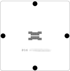 MT29F512G08EEHAFJ4-3R:A BGA132 FBGA132 Reball Laser Stencil 0.6mm