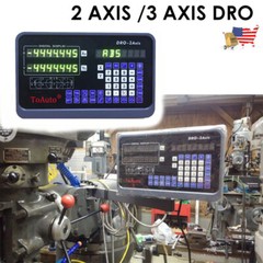 ToAuto 2/3 Axis DRO Digital Readout 5um Linear Glass Scale Read Head Mill Lathe