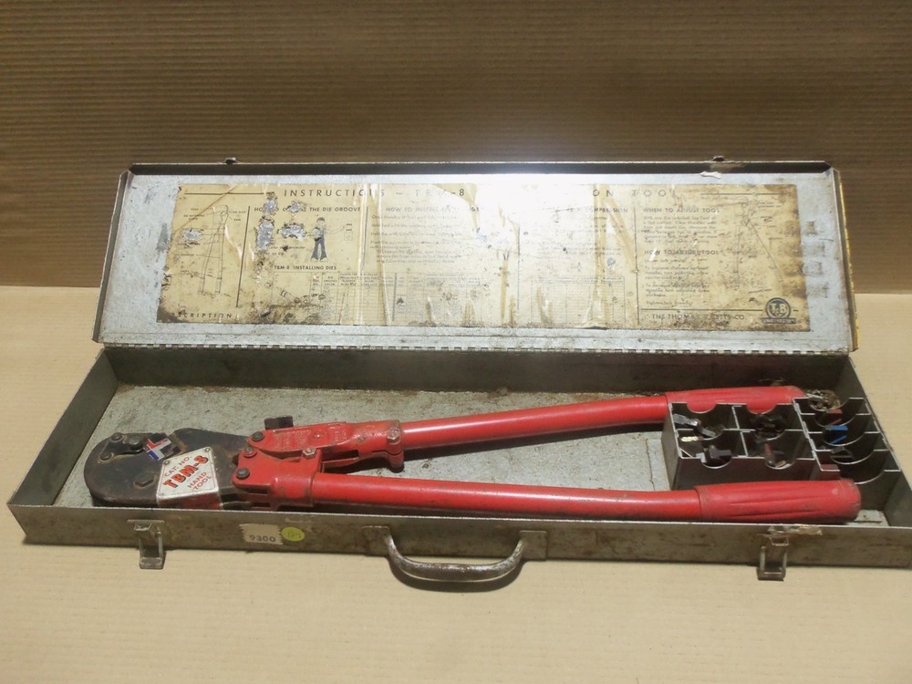 Thomas & Betts TMB-8 Manual Compression Tool w/ Dies AK