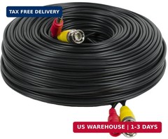 Amcrest 2-Pack 150 Feet Pre-Made All-in-One Siamese BNC Video and Power CCTV Sec