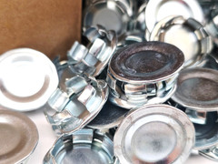 Box of 100 Steel City BL-111 1/2″ Steel-Zinc Plated Snap In Knockout Seals UH-OH