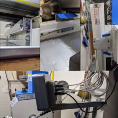 TOAUTO 5um Linear Scales + DRO 2/3 Axis Digital Readout Set for Mill Lathe,US