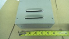 Aluminum electrical enclosure, vented, 8-1/2″ x 5-1/2″ x 2-1/2″, nos