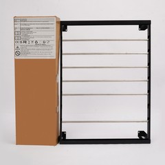 Black Heavy Duty Cable Reel Holder and Dispenser With 6 Stainless Steel Rods