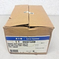 Eaton Cutler Hammer DG321UGB 3 Pole 30 Amp Non-Fused Safety Switch NEW OPEN BOX