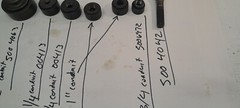 GreenLee Knock out lot , 1 ea 5004063 2 inch , 2 ea 500413 1 1/4 ” 2 ea , +++