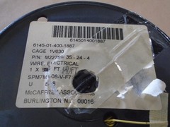( 440 FT ) M22759/35-24-4 Yellow SPC Cable Wire 24Awg 19 Strand / 36Awg 600V