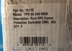 King Electric FPC-02-240-MDB PYRO FPC FREEZE 19115 Controller