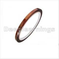 5mm 100ft BGA High Temperature Heat Resistant Polyimide Tape Gold