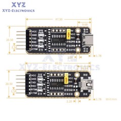 CH340G 6 Pin USB to TTL UART Communication Module Micro / Mini / Type-A / Type-C