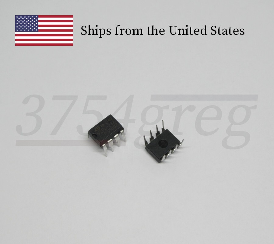5pcs – VIPer22A-E – Low Power OFF-line SMPS Primary Switcher – DIP-8 – STMicro