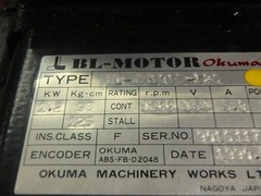 Okuma BL-Motor BL-MH101E-12S _BLMH101E12S_ Encoder ABS-FB-D2048_ABSFBD2048_USED