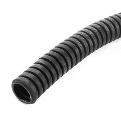 6 M 8×10 mm Plastic Flexible Corrugated Conduit Tube for Garden,Office Black