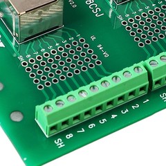 RJ45 Ethernet Connector Breakout Board Dual Network Port Input Screw Terminal❀
