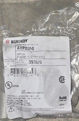 Lot Of 3 Burndy Hyplug AYPO350 350 KCMIL Offset Compression Pin Adapter AYP0350