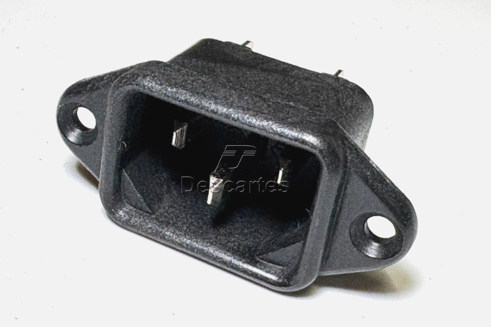 1pc NICOON NC-174 AC Power Inlet Socket 6A 250V – NOS, Made in Japan