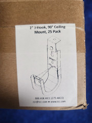 ICC J-hook, 2in, 90°, 25 Pack – ICCMSJH944 (Cat5e, Cat 6, Cat 6A, Coax, Etc.)